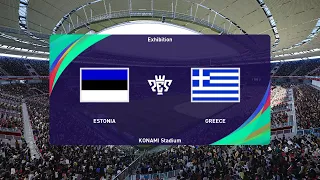 Estonia U19 vs Greece U19 (22/03/2023) U19 European Championship PES 2021