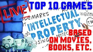 Top 10 Games Based on Movies, Books, Etc.