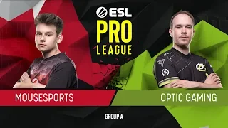 CS:GO - Mousesports vs. OpTic [Dust2] Map 2 - Group A - ESL Pro League Season 9 Europe