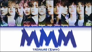 TREASURE 'MMM' Lyrics (트레저 음 가사) (Color Coded Eng/Rom/Han/가사)