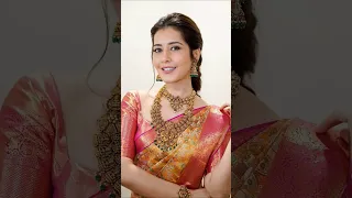 Actress Rashi Khanna Beautiful in Saree Pictures #shorts