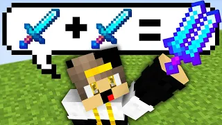 ماين كرافت ولكن اقدر ادمج اي شي في اللعبة ( صنعت اغرب الادوات ) !!!🔥🔥 - Minecraft combine items