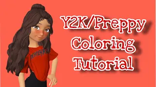 Y2K/Preppy Coloring Tutorial || Zepeto