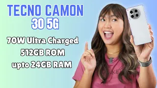 TECNO CAMON 30 5G: Another Bang for the Buck phone with 70W Ultra Charge, AMOLED display Dolby Atmos