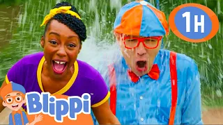 Blippi Game Show - Blippi Gets Soaked! | 1 HOUR OF BLIPPI TOYS!