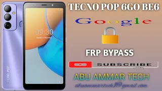 Tecno Pop 6 Go Be6 Frp Bypass Simple Method No PC No App