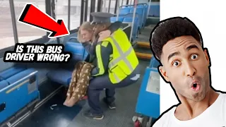 Bus Driver Goes Too Far.. Should He Carry This Lady Onto The Bus?