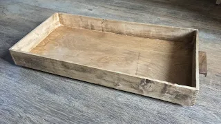 Поднос из дерева своими руками / DIY wooden serving tray