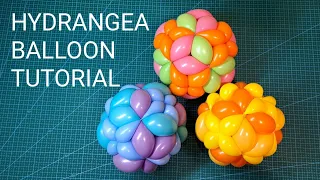 Hydrangea Balloon Tutorial 繡球花氣球教學 （Balloon Ball / 編織圓球）