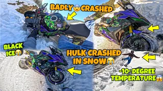 Hulk Crashed in Snow😨 Heavy Snow -10 Degree Temperature😭 EPISODE - 2   Preparation for Ladakh Ride