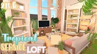 Tropical Seaside Loft! || Bloxburg Speedbuild