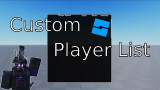 How to make a custom player list with leaderstats | Roblox Studio