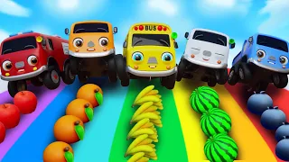 Old MacDonald Had A Farm | Learn Vegetables | Wheel on the Farm | Nursery Rhymes - Baby Car Songs TV