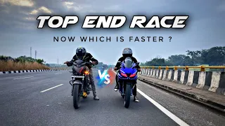 Modified Ns200 Vs R15 V3 (S) | TOP END RACE | RACE TILL THEIR POTENTIAL🔥