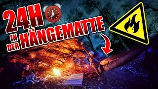 24H BIWAK mit HÄNGEMATTE mit neuer Ausrüstung - Hobo & Defense 4 - Overnighter Übernachtung