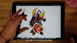 Procreate Shading Tips & Tricks with The Broken Puppet #tattoos #tattooart #tattoobeginner