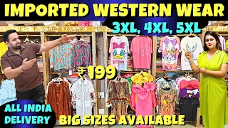 Imported western wear & partywear dresses wholesale and retail market in delhi Cord set Ladies tops