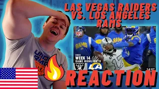 IRISH MAN REACTIONS TO Las Vegas Raiders vs. Los Angeles Rams | 2022 Week 14 Game Highlights