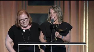 Poker Face writers Nora Zuckerman & Lilla Zuckerman receive the 2024 WGA Award for Episodic Comedy