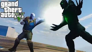 THANOS USA EL GUANTELETE CONTRA EL MONSTRUO | GTA 5 MOD THE GATE