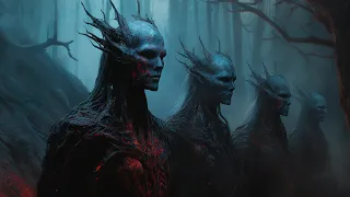 Dark Elves Ambience - Relaxing Fantasy Music For Study, Meditation - Forest Rain Sounds