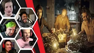 Let's Players Reaction To The Messed Up Family Dinner | Resident Evil 7