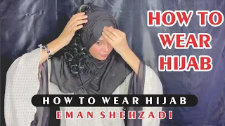 Georgette Hijab Tutorial 2022 | Easy Hijab With Full Coverage | How To Wear Hijab | Eman Shehzadi