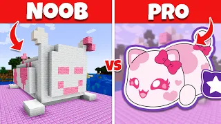 Aphmau Crew builds the KC Hearts MeeMeow | NOOB vs PRO