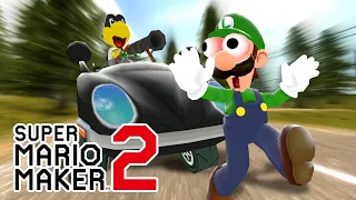 Super Mario Maker 2 "Funny Short"- Luigi's Koopa Car Chase