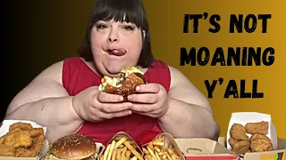 Hungry Fatchick Talks Self Medicating, Strenuous Exercise & Moaning | McDonald's Mukbang