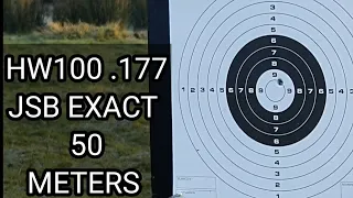 50 METER TARGET SHOOTING ON BIPOD , #weihrauch #hw100 #sidewinder #target #bipod #sub12