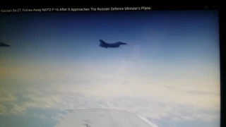 Su-27 chases  away NATO F-16 after it got too close to Russian defense ministers plane