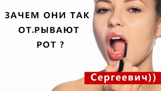 Молодая девушка сексуально красит губы на белом фоне.Young girl sexually paints her lips