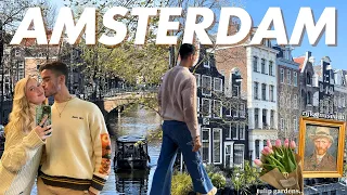 AMSTERDAM VLOG | Exploring the Nine Streets, Keukenhof Tulip Gardens & Yummy Food!!