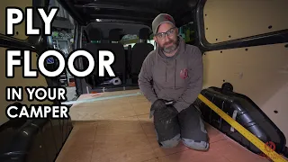 HOW TO PROFESSIONALLY FIT A PLY FLOOR IN YOUR CAMPER. Tips, tricks and hints.