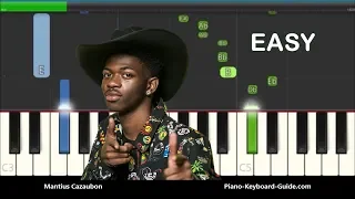 Lil Nas X - Old Town Road (I Got The Horses In The Back) Easy Piano Tutorial -