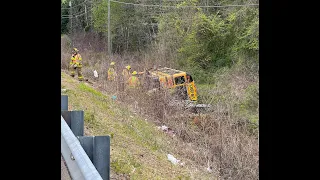 Chesterfield Fire: Some students taken to hospital following bus crash