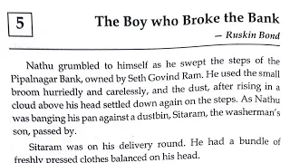 the boy who broke the bank story explanation in hindi by Ruskin bond of class 9 treasure chest icse