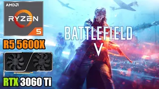 Battlefield V - RTX 3060 Ti + R5 5600X - 1080p, 1440p & 4K - Ultra & Low Settings
