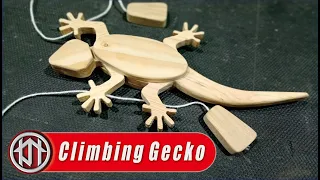 How to make wooden lizard climbing on the wall - free plans scroll saw patterns