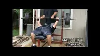 DAVID KNIGHT BENCH PRESS 405x3 RAW