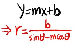 Converting Cartesian equations to polar equations (4 examples)