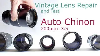 Vintage Lens Repair, and Test - Auto Chinon 200mm f3.5 - Cleaning the Optics