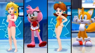 Evolution of Aquatics 100m in Mario & Sonic Series (2008 - 2018)