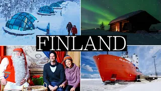 7 Days in FINLAND 😮 Lapland, Glass Igloo, Northern Lights, Santa Claus | Travel Vlog