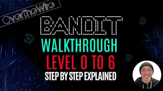 OverTheWire Bandit Walkthrough - Level 0 to 6 - CTF for Beginners [2024]