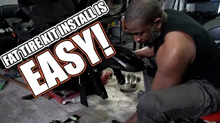 How To Install The Fat Tire Kit - No Rims - Easiest Way Ever! Part 2