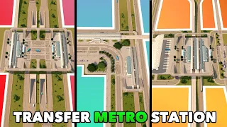 TOP 3 super-efficient Metro Transfer Station Designs in Cities: Skylines | No Mods Vanilla Tutorial