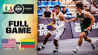 USA v Lithuania | Men's - Quarter-Finals Full Game | FIBA 3x3 U18 World Cup 2021