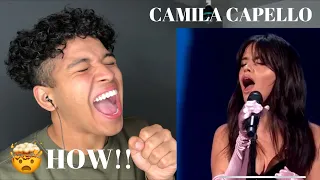 Singer Reacts to Camila Cabello - Consequences [2018 American Music Awards]